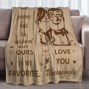 Happy Anniversary Warm thoughts blanket present for husband/ wife. New